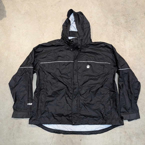 Alaskan Hardgear Men's 3XL 40 Mile Black Rain Jacket Hooded Full Zip - Picture 1 of 10